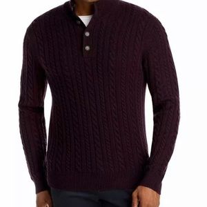 Bloomingdale’s wool 1/4 button wool sweater